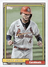 2021 Topps 1992 Topps Redux Yadier Molina #T92-44 St. Louis Cardinals