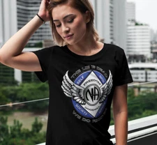 WINGED NA SYMBOL  Ladies Cut T-Shirt - Narcotics Anonymous - 100% Cotton 