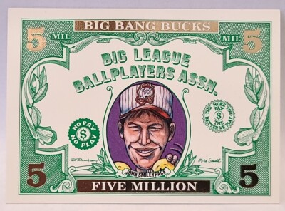 1993-95 Cardtoons Big Bang Bucks John Smiley MLB Lawsuit Baseball Parody Card 20