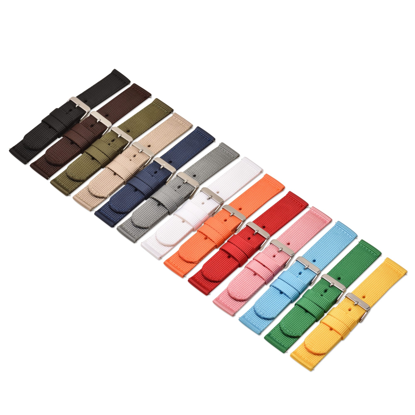 Fibbia Acciaio Inox Cinturino Orologio In Silicone Bicolore - 20/22/24/26mm Con Fibbia Acciaio Cinturino Bicolore - Foto 7