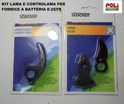 STOCKER FORBICE BATTERIA VULCANO E-25TR KIT LAMA E CONTROLAMA DI RICAMBIO