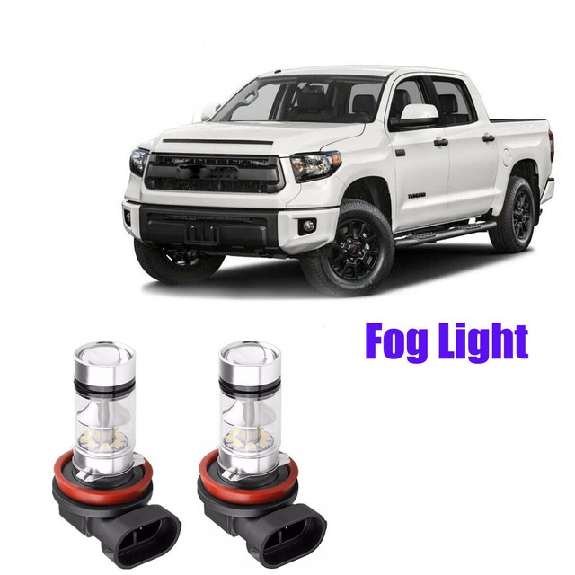 2X H11 LED Fog Light Bulb White For Toyota Tundra RAV4 Sienna Tacoma