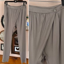 Patrizia Pepe Firenze Genie Pants Sz 42 Beige front flap