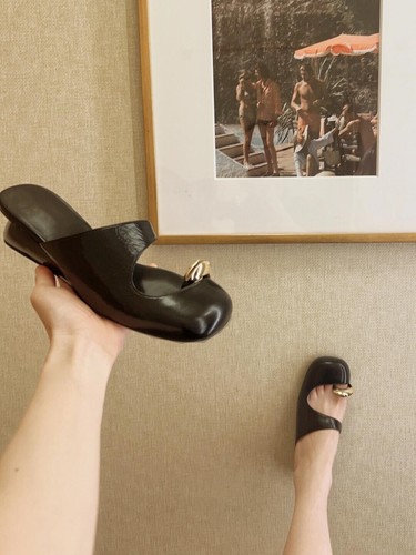Metal toe half slippers, wearing high heels for women - Picture 14 of 24