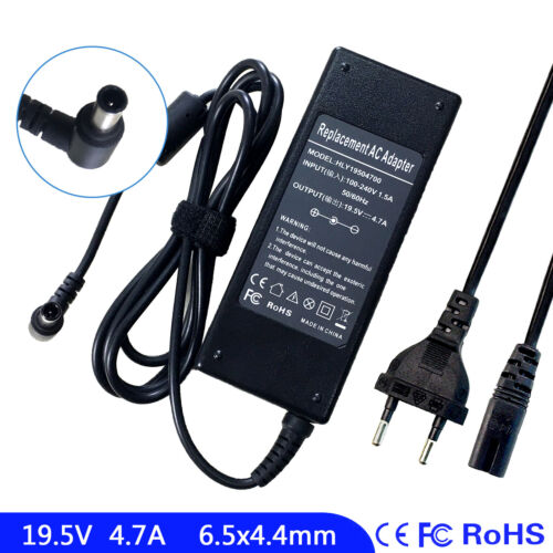 Chargeur adaptateur secteur pour ordinateur portable pour Sony Vaio VGN-FS500P VGN-FE790P9 VGN-FE11S VPCCA2 - Photo 1/6