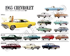 1965 Chevrolet Impala Bel Air Biscayne Advertisement 8x10 Photo Picture Print 1965 Chevrolet Impala Bel Air Biscayne Advertisement 8x10 Photo Picture Print