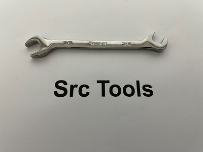 Snap-On Tools USA NEW 3/8'' SAE 4 Way Open End Angle Head Chrome Wrench VS12B