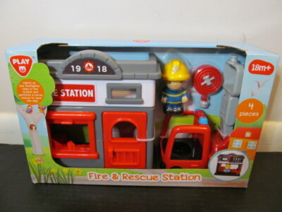 PlayGo Toys Fire & Rescue Station Playset for Ages 18 months+