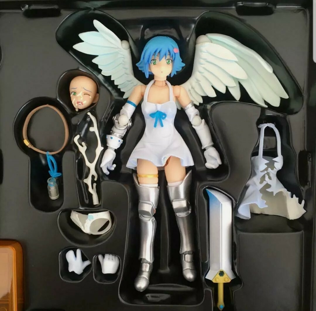 海洋堂　REVOLTECH QUEEN'S BLADE ナナエル　フィギュア リボルテック クイーンズブレイド No.004 光明の天使 ナナエル