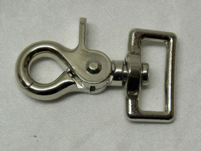 Heavy Duty Nickel Plated TRIGGER SNAP w/ 1'' Eye Change your reins in a snap!