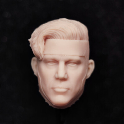 Blank 1/12 Scale The Gambit Channing Tatum Head Sculpt Unpainted Fit 6''ML Figure