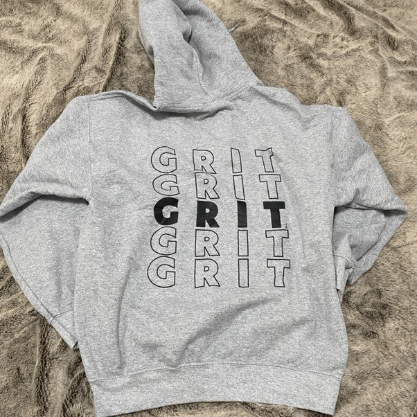 grit gray and black sweatshirt | Sz M image 3