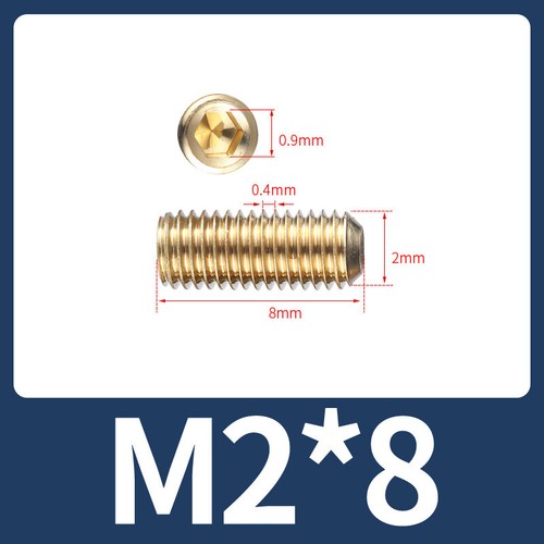 Messing Allen Gewindestifte mit Konkavkopf M2 M2.5 M3 M4 M5 M6 M8 M10 M12 - Picture 11 of 85