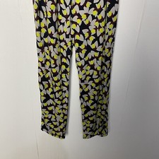Pantalon En Soie Imprimé DVF Diane Von Furstenberg Benett - Taille 0 - Blanc - Neuf Avec étiquette
