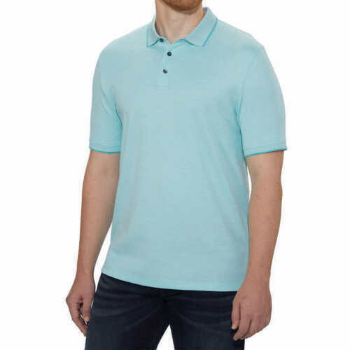 English Laundry Mens Short Sleeve Polo Turquoise Blue XXL 5790₽