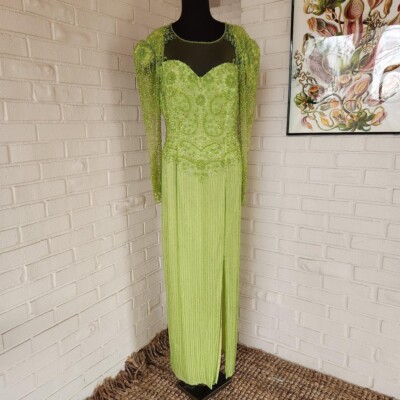 green emerald velvet dress Ball Gown 90S Green Prom Dress,Vintage Green Prom Dress – KhimukiStyle main image 0
