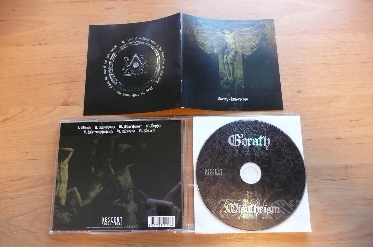 CD GORATH - MISOTHEISM / DESCENT PRODUCTIONS 2008 / BLACK