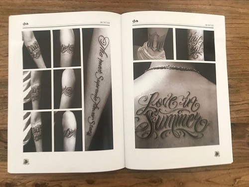Chicano Calligraphy Font Lettering Tattoo Book Writing Design Pattern Template - Picture 4 of 5