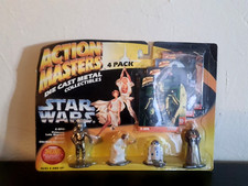 Kenner 1994 STAR WARS Action Masters Die Cast 4-Pack C-3PO R2D2 Leia Obi-Wan NEW
