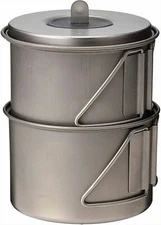 Snow Peak Solo Set  Titanium Outdoor Cookware 0.54L & 0.88L Pot fm Japan