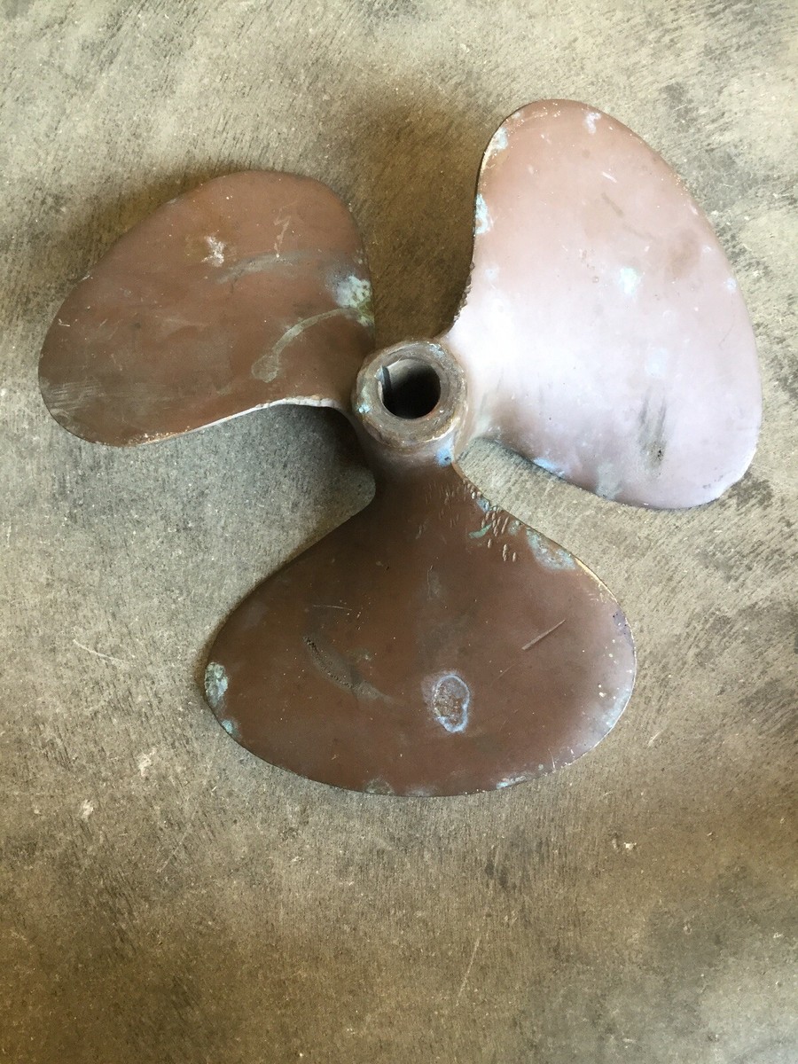 真鍮 プロペラ 13” Diameter Brass? Copper? Boat Propeller, 3/4” To 1” CH