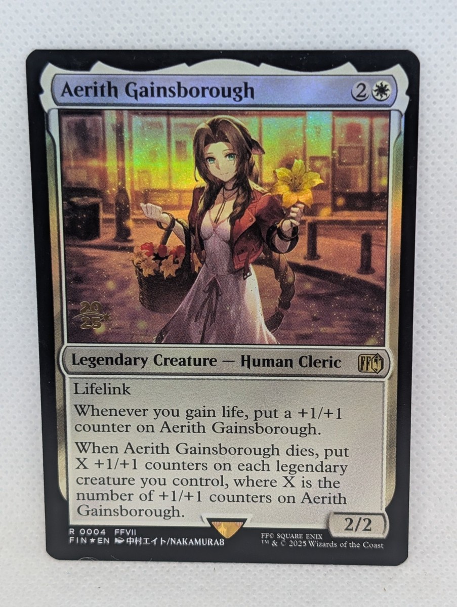 Aerith Gainsborough Prerelease Cards Foil for sale online | eBay