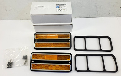 1968 1969 1970 1971 1972 CHEVROLET GMC TRUCK DELUXE SIDE MARKER LAMPS AMBER LENS