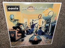 Paul Bonehead Arthurs Signed Vinyl Album Oasis Definitely Maybe With Proof