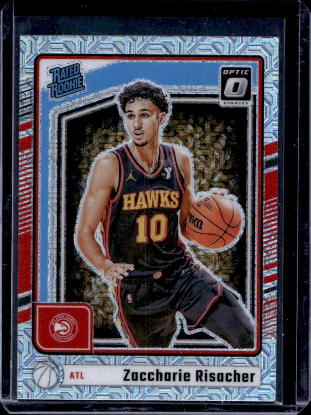 2024-25 Donruss Optic Zaccharie Risacher Rated Rookie Choice RC #268 Hawks