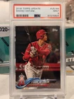 SHOHEI OHTANI 2018 TOPPS UPDATE ROOKIE RC #US189 PSA 9 MINT! MLB DODGERS CHAMP!