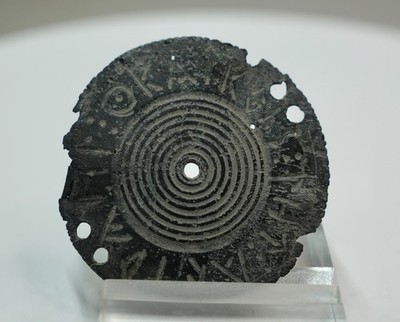 Ancient Bronze Celtic Amulet & Talisman with 24 Runic Inscription w/Translation!