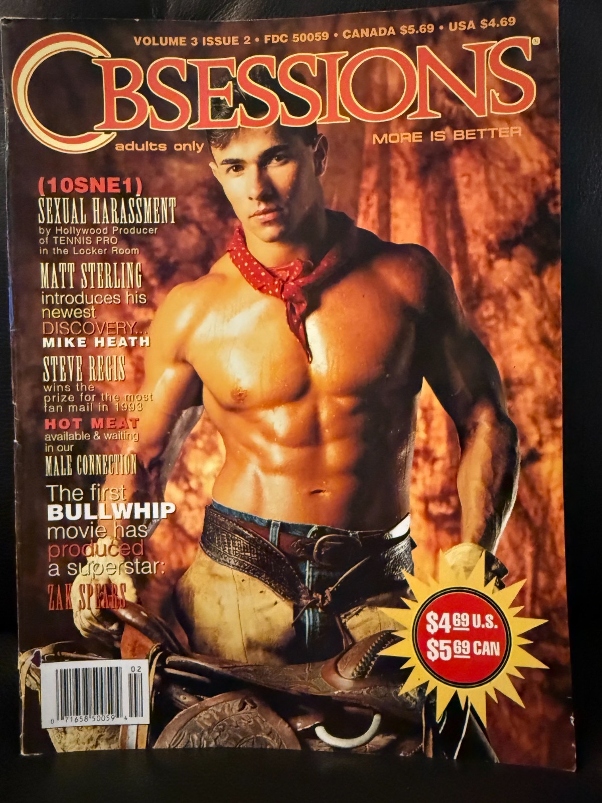 Obsessions Magazine 2/94 vintage gay interest male pinups