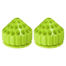 2pcs Rotating Burring Holder 35 Holes 360° Mandrel Drill Holder, Light Green