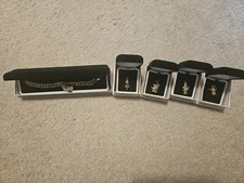 Complete 5 Piece Disney's 45th Anniversary Alice In Wonderland Charm Bracelet