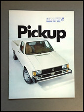 1982 Volkswagen VW Pickup Truck Vintage Car Sales Brochure Catalog