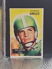 1955 Bowman Football Card # 126 Buck Lansford - Philadelphia Eagles (VG)