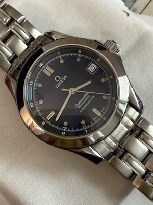 Omega Seamaster  Automatic Chronometer 2501.80 Blue Dial Luxury Watch 36mm