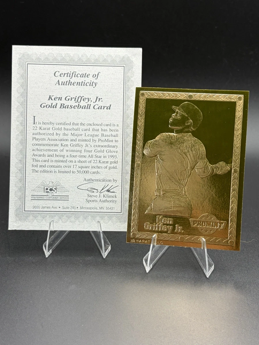 GRIFFEY 30 シンシナティ1年目7年連続40本オールスターパッチ付き 1992-98 ProMint 22K Gold - Ken Griffey Jr #7 for sale | eBay