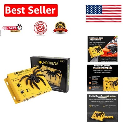 Compact Bass Processor with Dash Mount Control & Balanced Inputs for Car Audio