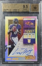 2018 Contenders Lamar Jackson Championship Ticket /25 BGS QUAD 9.5/10 Auto RC🔥