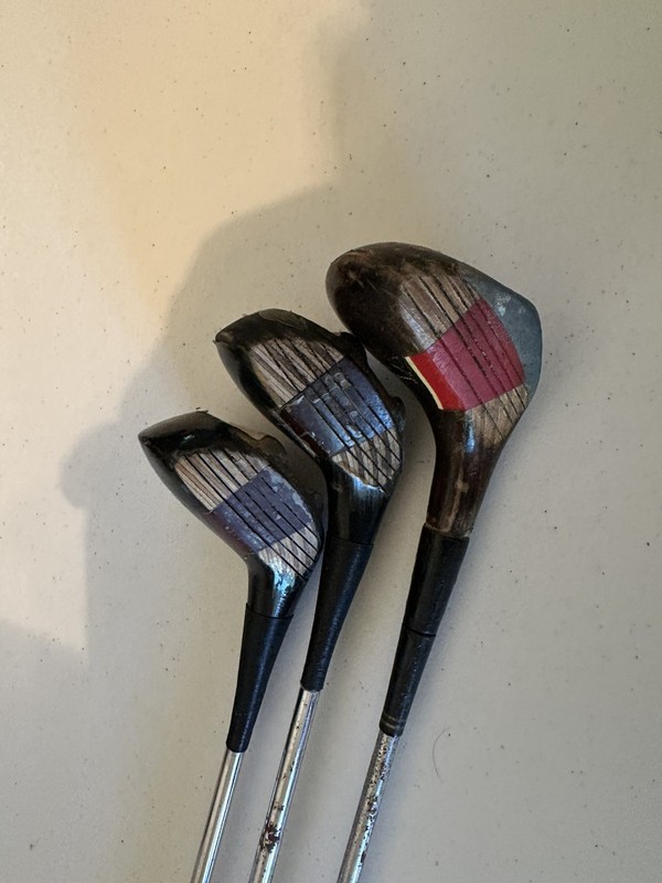 Ginty and  2 Cobra Bafflers 5 and 7 woods (Total 3 Clubs). Left Hand...Vintage