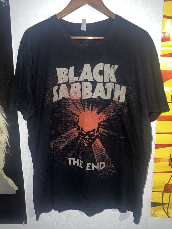 Black Sabbath The End Tour Band Tee XL Concert Double Sided Ozzy Osbourne USA