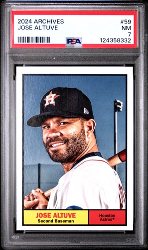 2024 TOPPS ARCHIVES #59 JOSE ALTUVE PSA 7