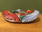 MINI 5” CERAMIC PAINTED TRIBAL MASK #2 Terra Cotta Wall Decor Hanging Pottery — photo 3