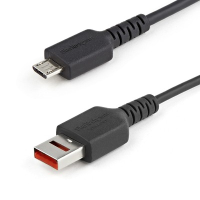 Startech 3 Fuß 1 m Sicheres Ladekabel �� USB-A auf Micro USB Datenblocker Charge-O