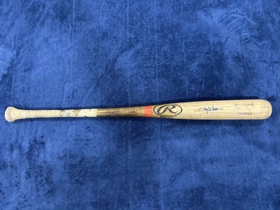 Kory DeHaan Padres Signed Game Used Rawlings 34” Cracked Bat Pella,IA - Image 1 of 4