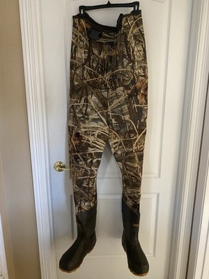 Cabellas neoprene chest wader set w 600 gm thinsulate lug boots 9 Reg