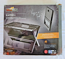 Kleiner kompakter Camping-/Reise-Grill, Holzkohle, unbenutzt mit Zubehör und OVP