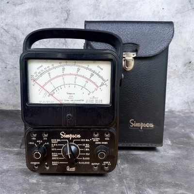 Simpson 260 Series Series 6 Analog Multimeter With Hard Case - Untested