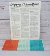 SPI, Napoleon at Waterloo Game Advanced Game Expansion Kit 1971, Unpunched